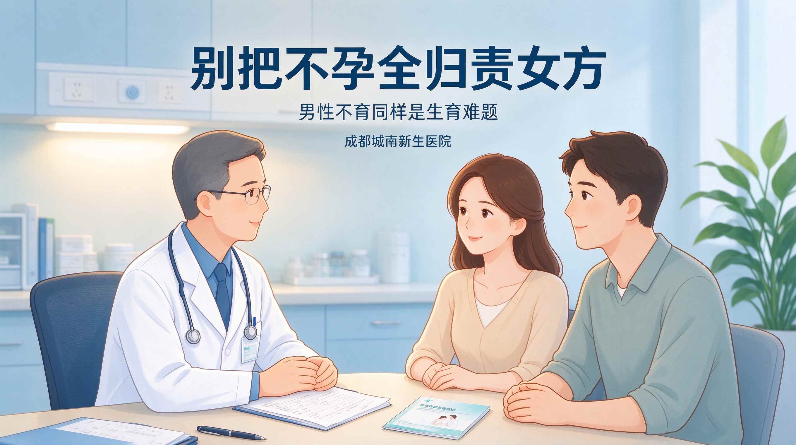 别把不孕全归责女方，男性不育同样是生育难题