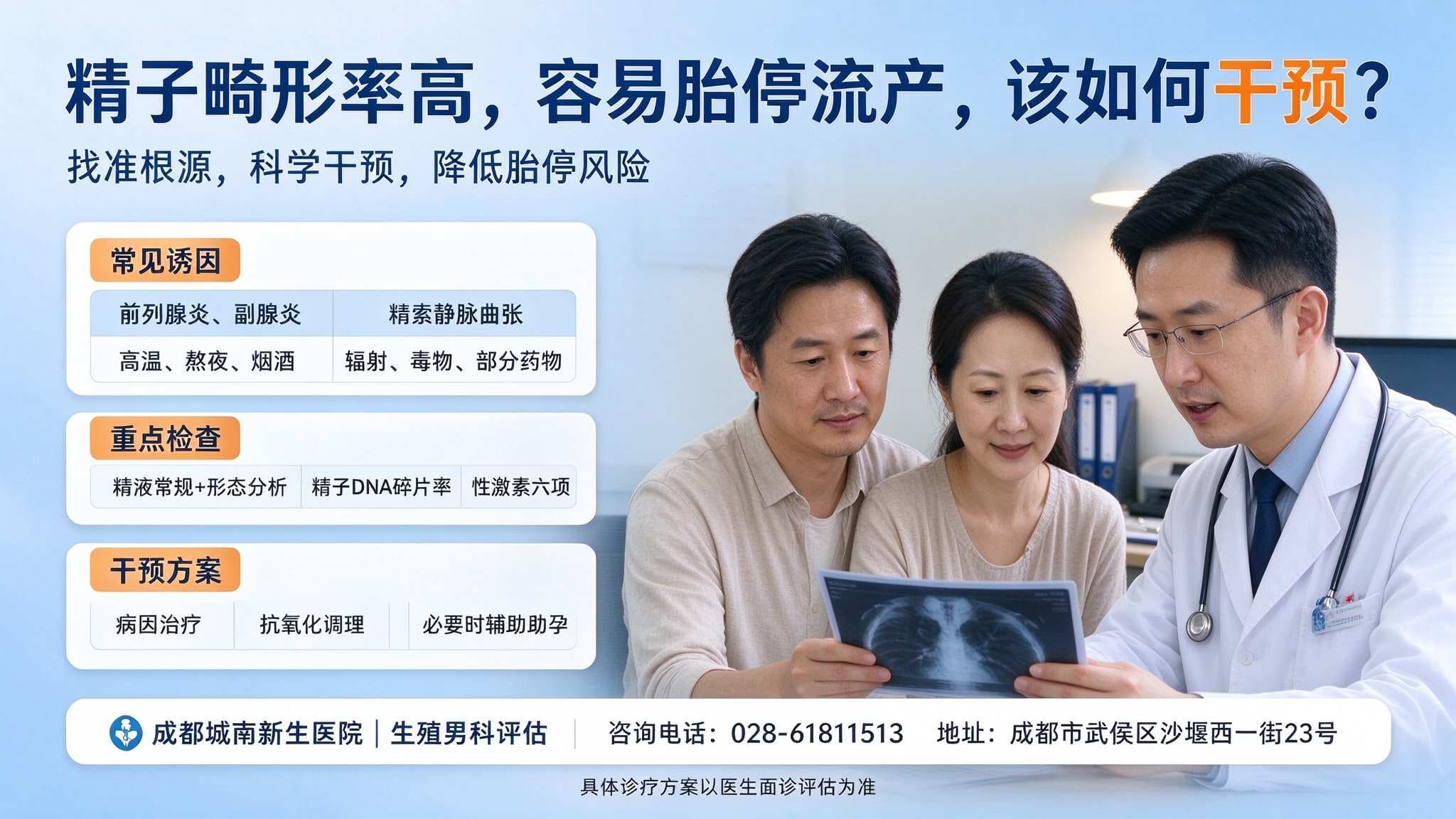 精子畸形率高，容易胎停流产，该如何干预?
