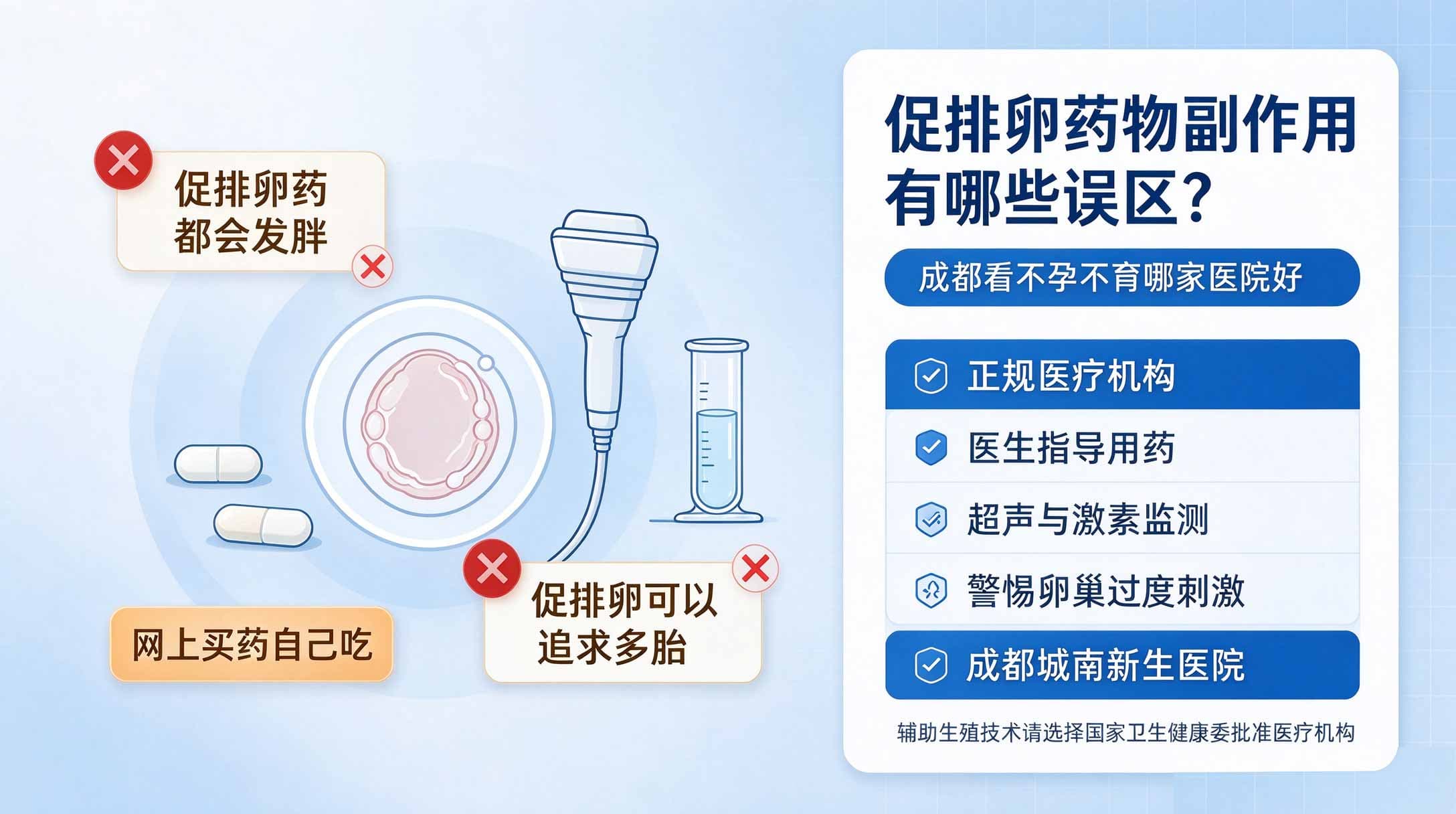 促排卵药物副作用有哪些误区？成都看不孕不育哪家医院好