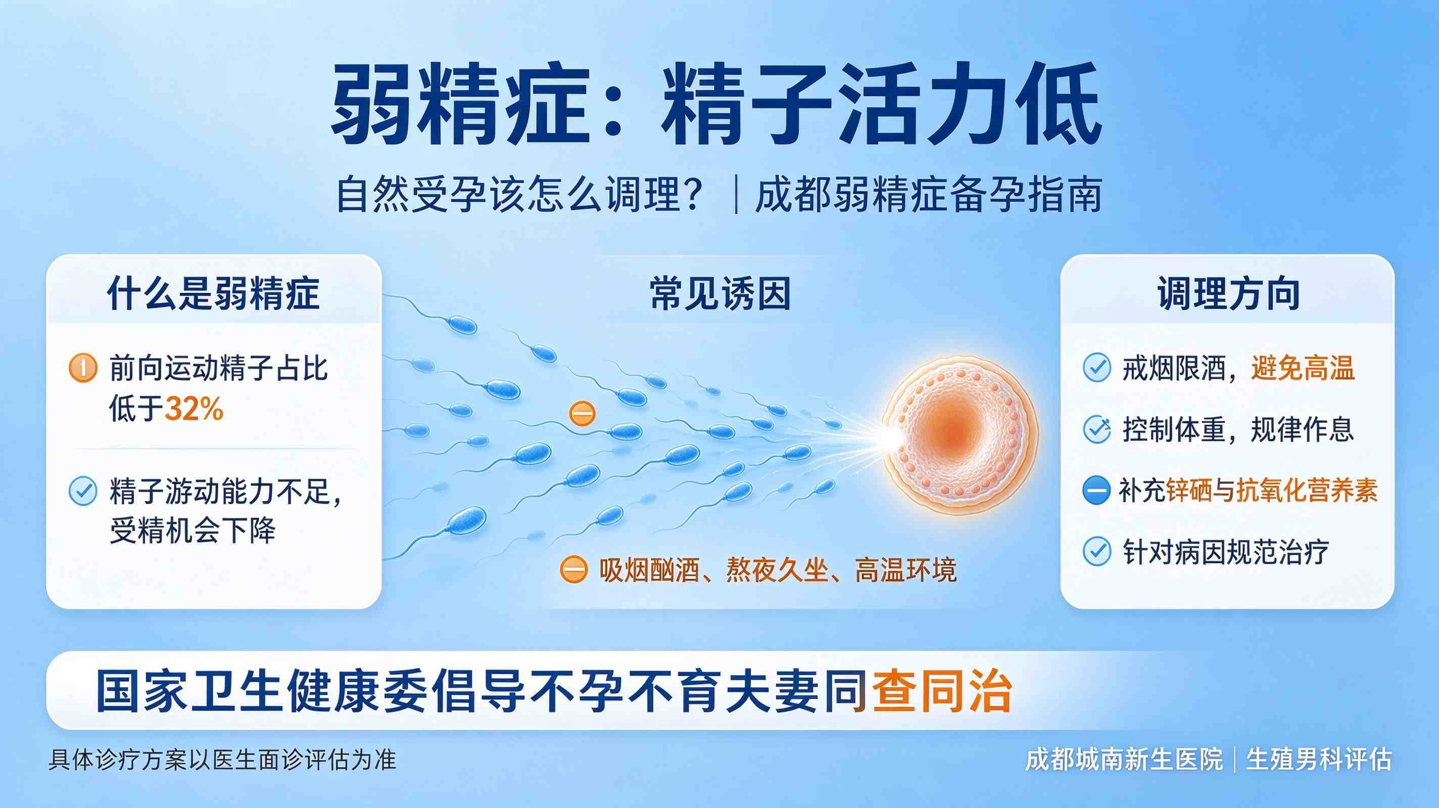 弱精症：精子活力低，自然受孕该怎么调理？-- 成都弱精症备孕指南