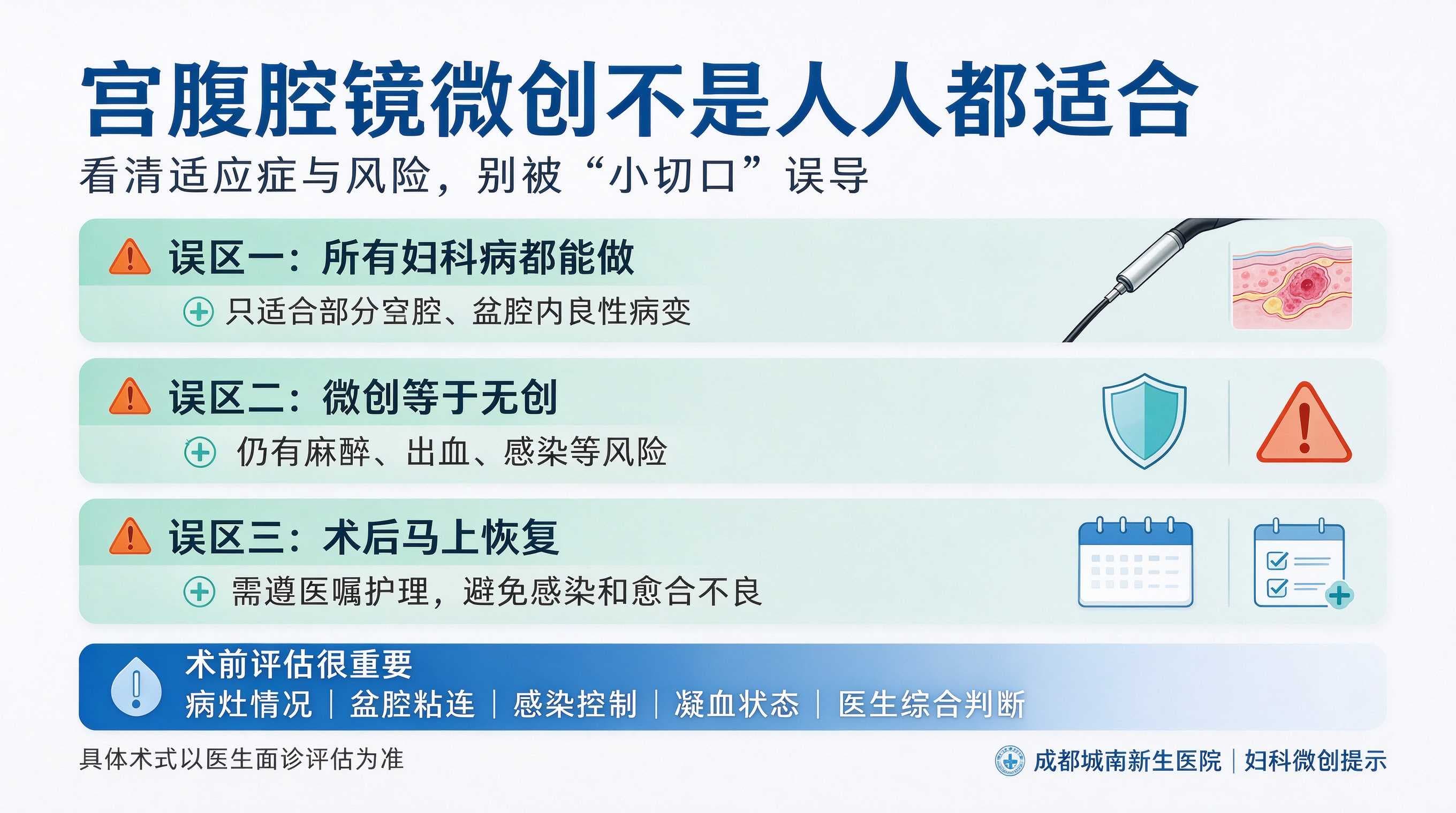 宫腹腔镜妇科微创手术是什么？—— 成都城南新生医院常见误区澄清