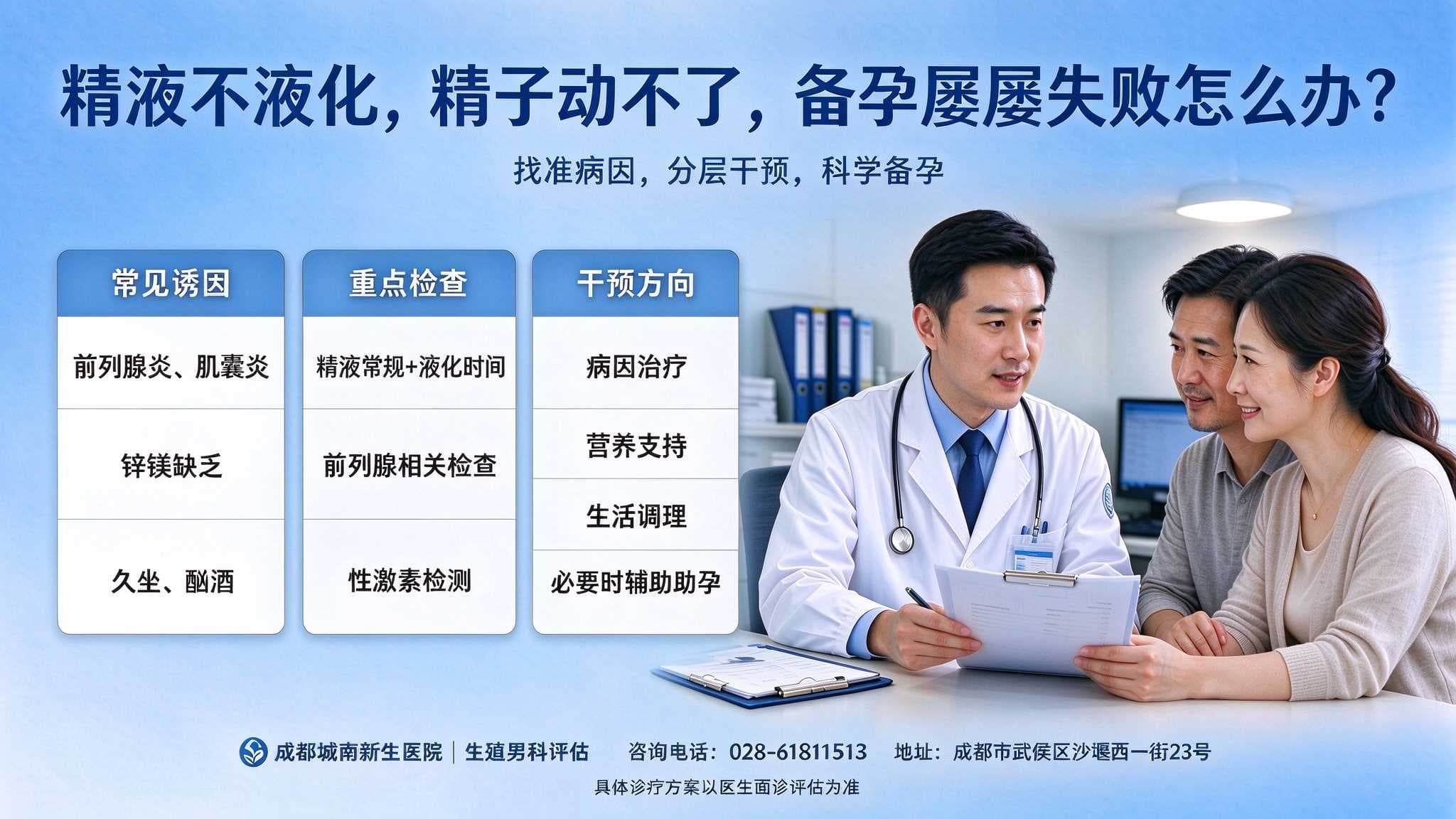 精液不液化,精子动不了,备孕屡屡失败怎么办?